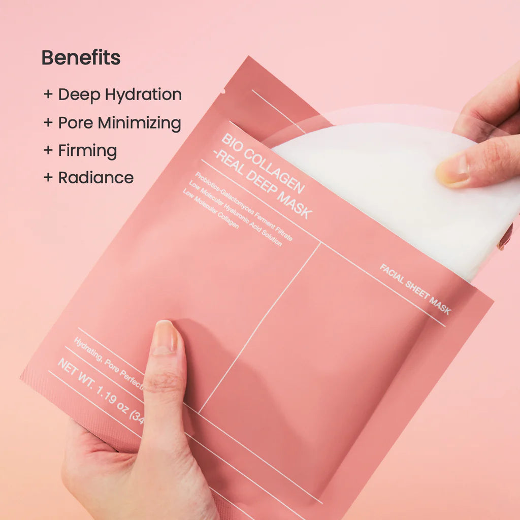 4-Pack Bio Collagen Face Mask