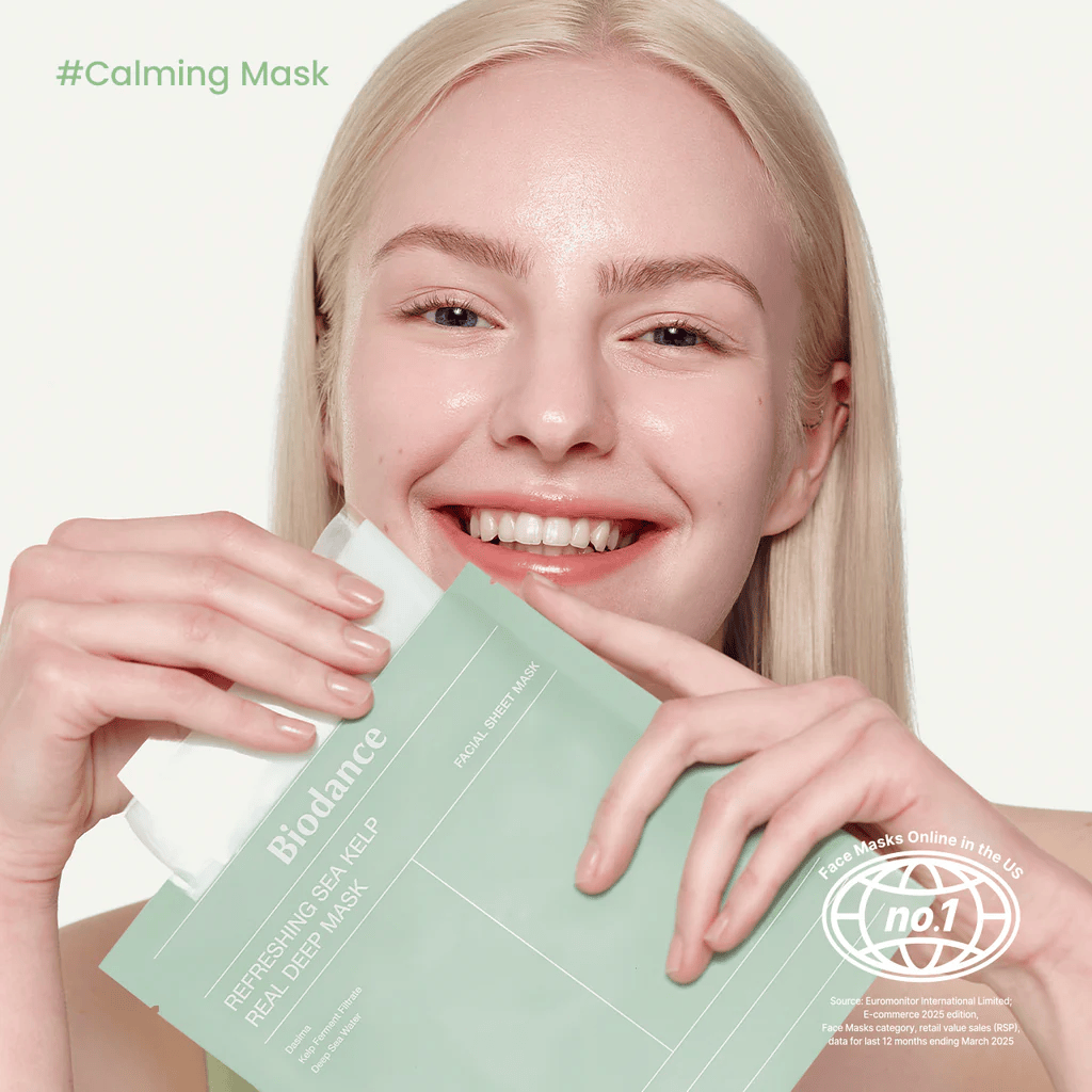 4-Pack Refreshing Sea Kelp Face Mask